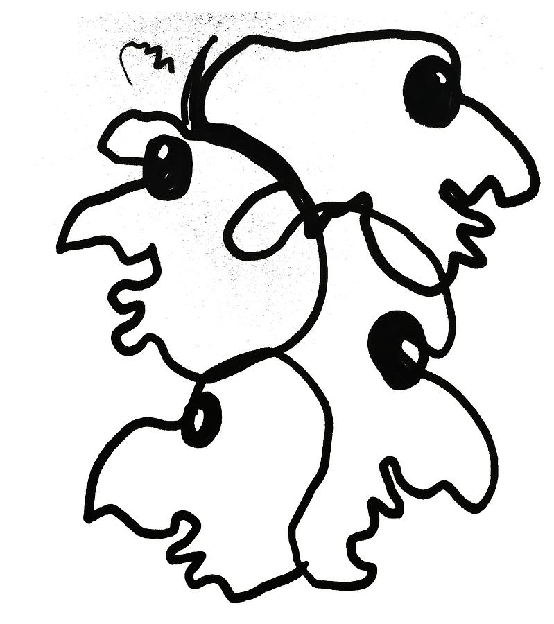 799x900 Organic Portrait Drawing Drawing