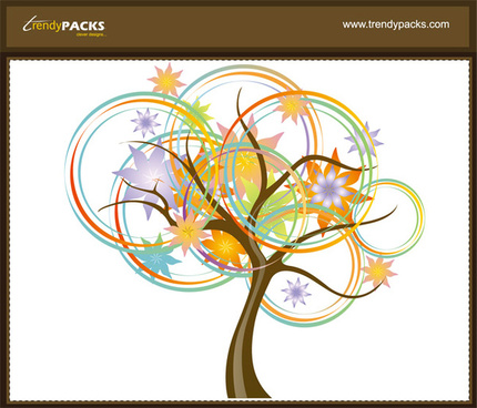 430x368 Abstract Tree Drawing Free Vector Download