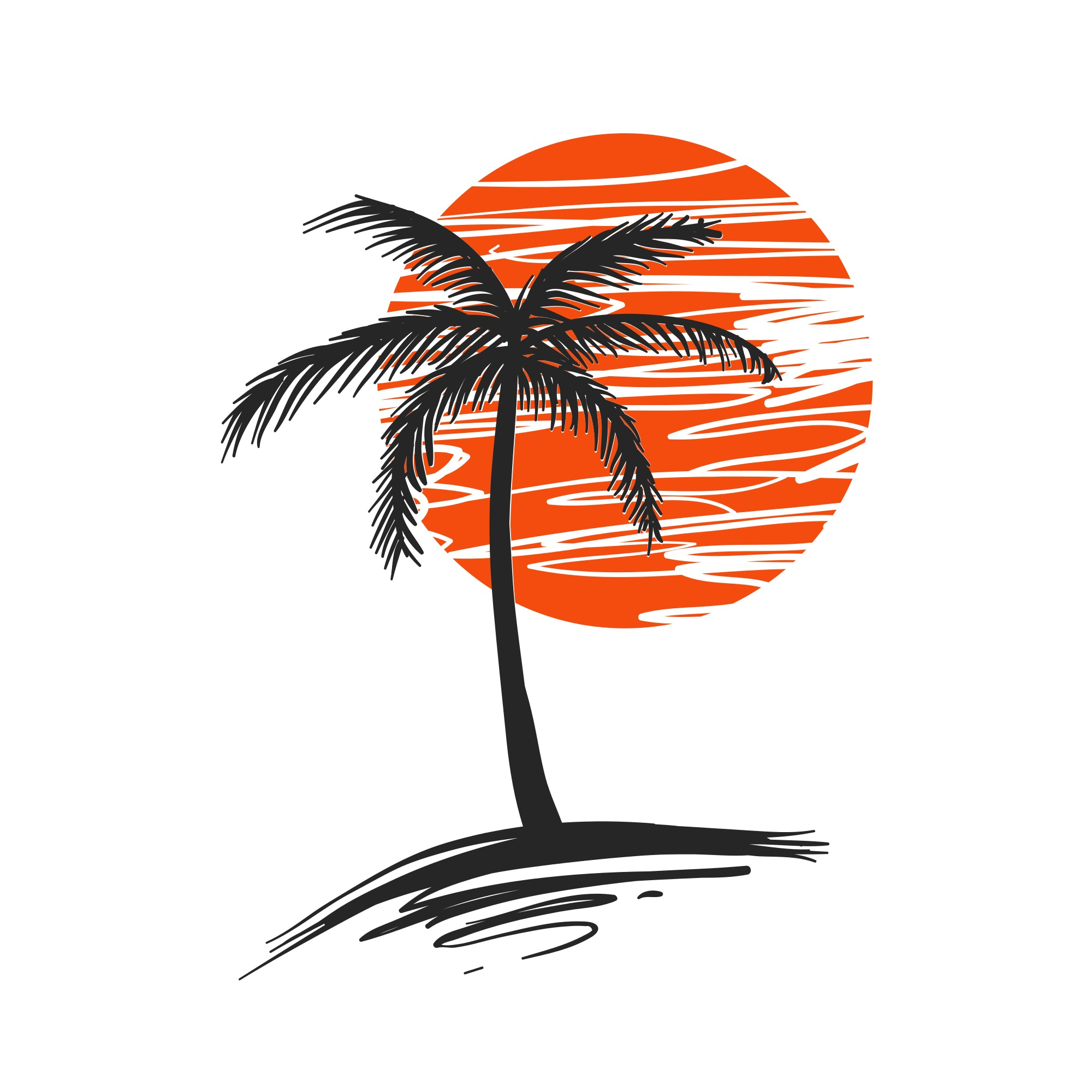2000x2000 Splendid Abstract Palm Tree Drawing Collection