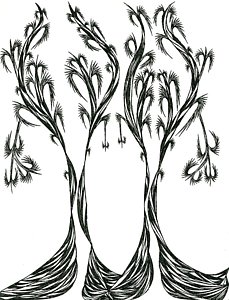 229x300 Abstract Tree Drawings
