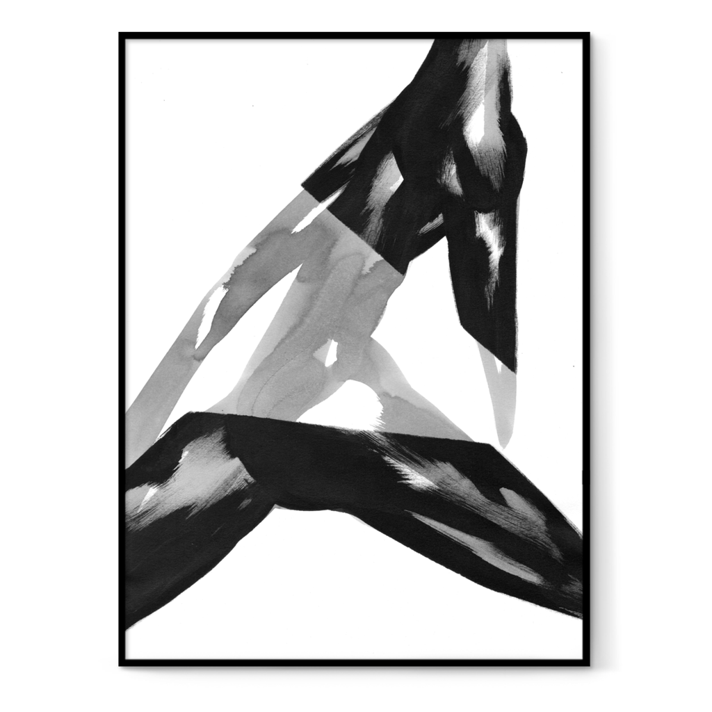 1024x1024 Abstract Painting Of A Woman Figure Poster Print Sodoma Art Shop