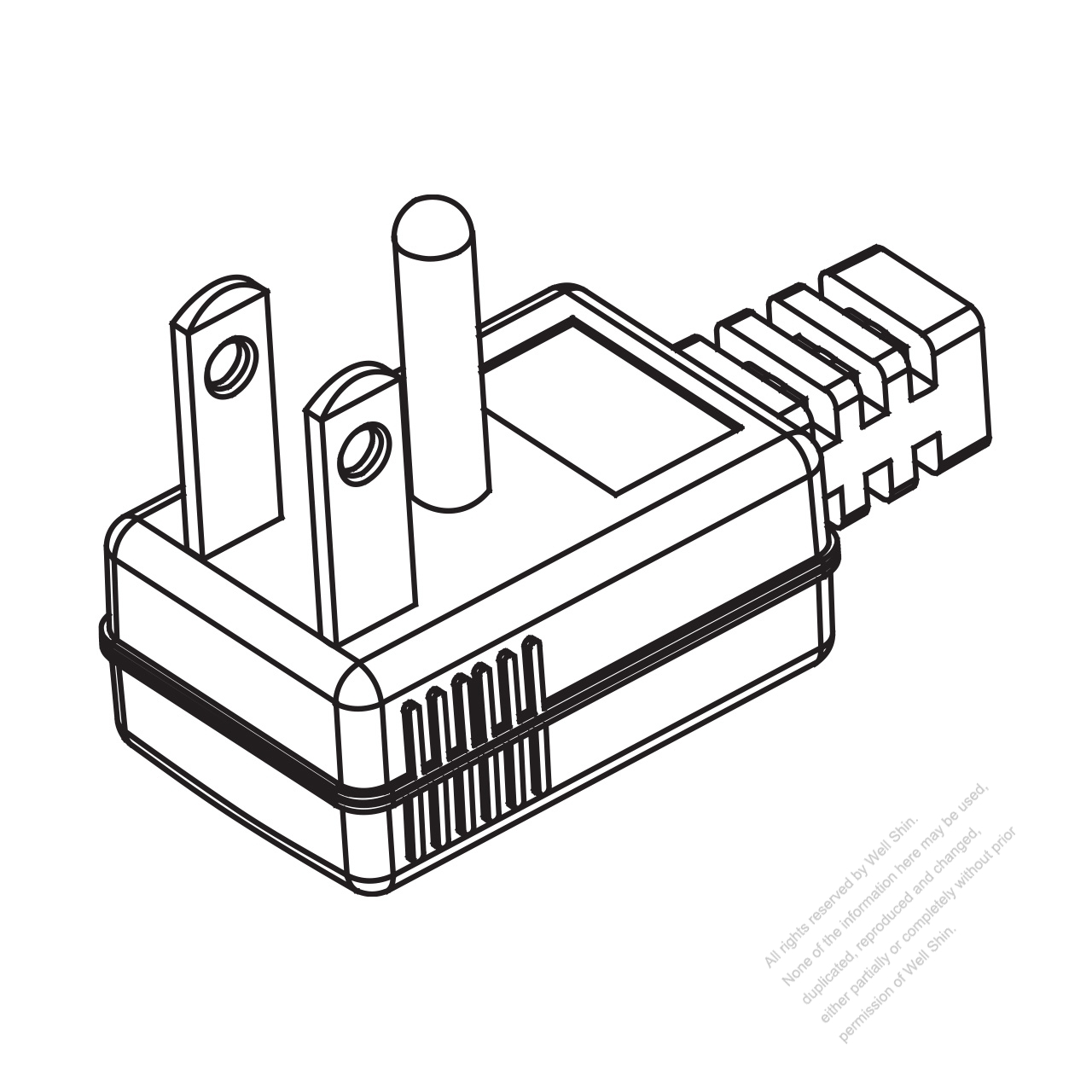 1280x1280 taiwan japan pin elbow ac plug
