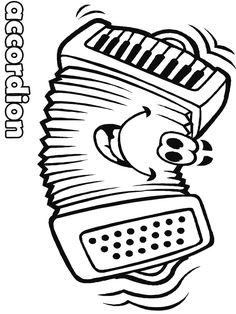 236x314 Coloring Pages For Kids Accordion Music Coloring Pages, Music