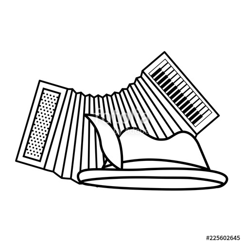 500x500 Hat And Accordion Musical Instrument Stock Image And Royalty Free