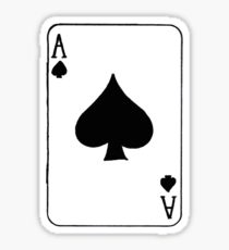 210x230 Ace Of Spades Drawing Stickers Redbubble