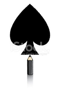 201x299 Black Pencil Drawing Ace Of Spades Playing Card Icon Premium