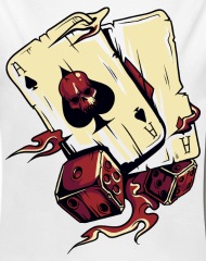 190x240 Card Gambler Gambling Dice Spade Painting Drawing Organic Long