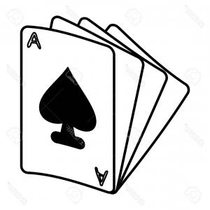 300x300 Playing Card Icon Casino Game Ace Poker Cards Vector Hoodamathrun