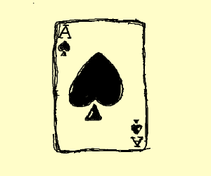 Ace Of Spades Card Drawing | Free download on ClipArtMag