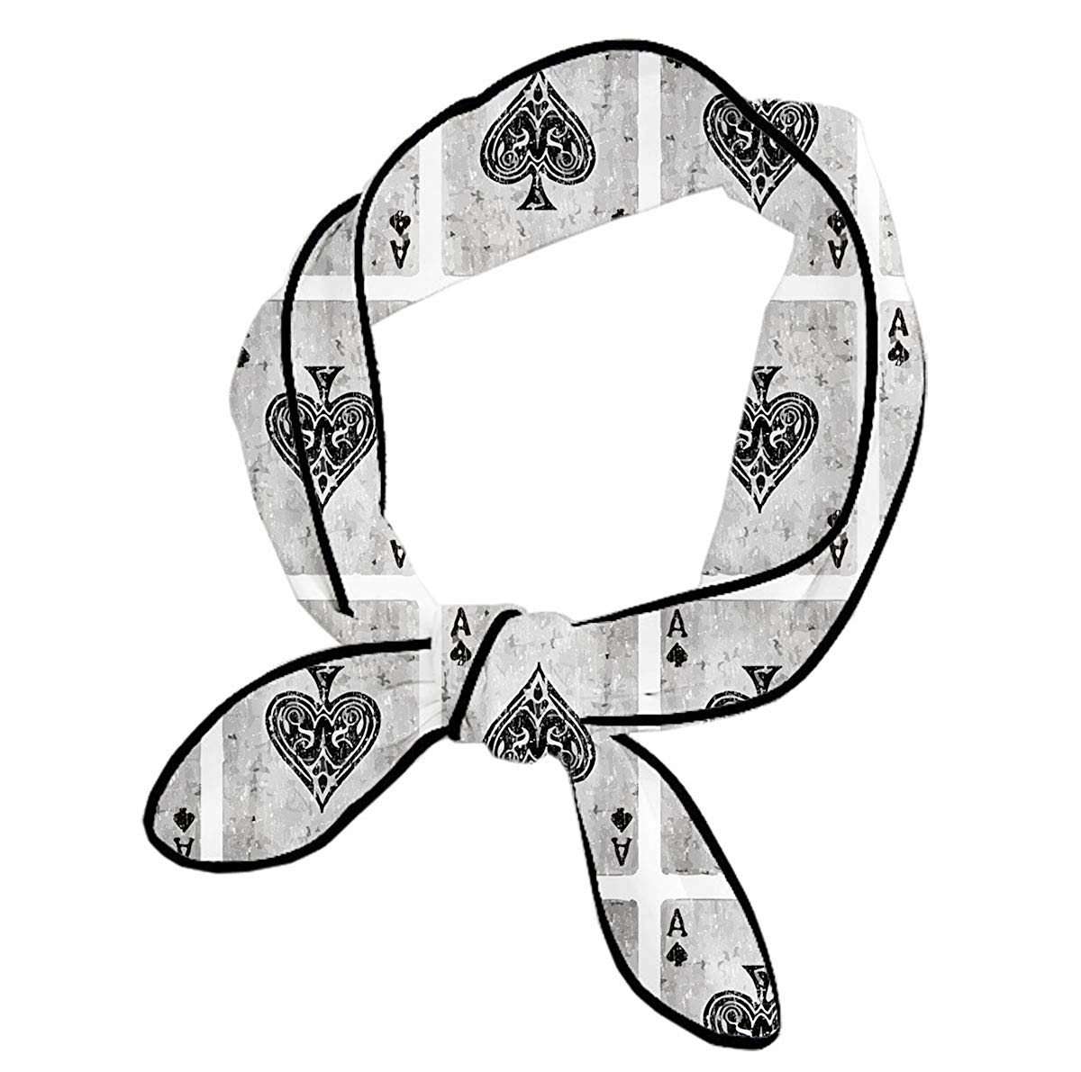 1200x1191 Twilly Vintage Ace Of Spades Fashion Ribbon Scarf