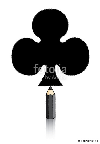 346x500 Black Pencil Drawing Ace Of Spades Playing Card Icon Stock Image