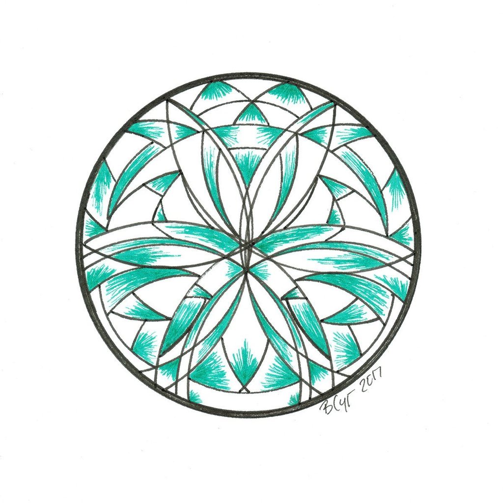 1024x1024 Green Shade Mandala