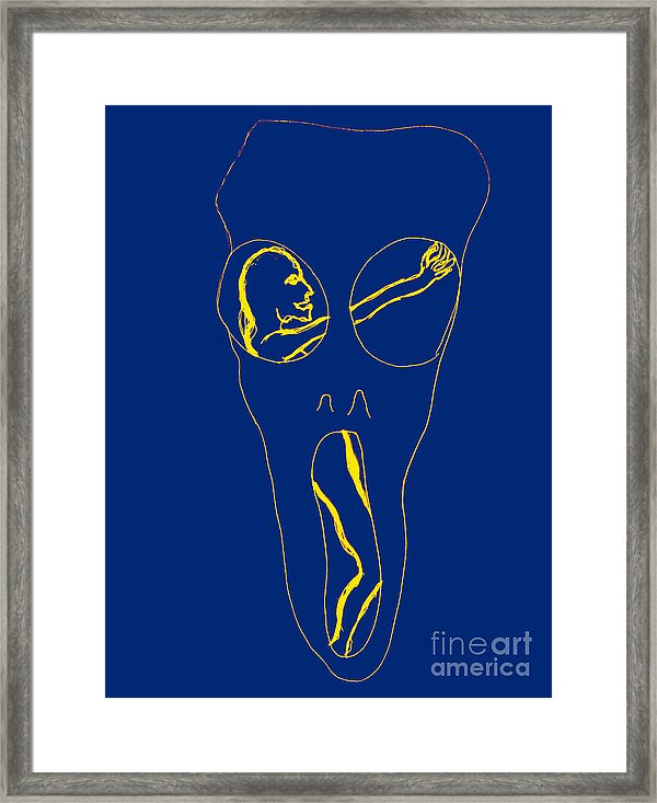 600x733 Lsd Drawing Framed Print