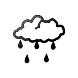 260x260 Rain, Drawing, Black, Transparent Png Image Clipart Free Download