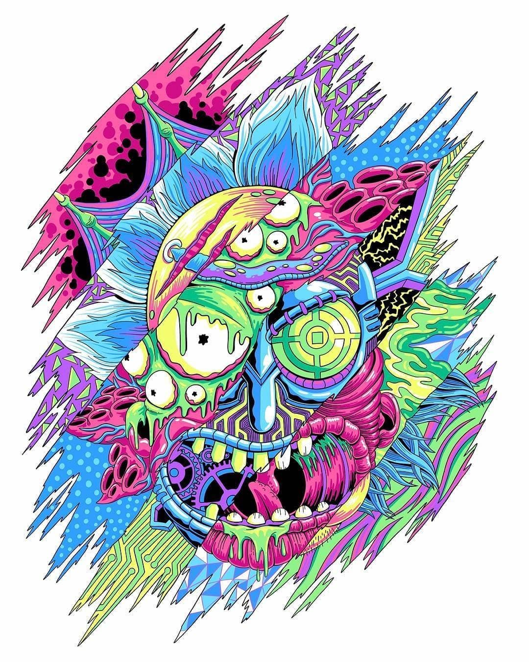 1080x1350 Rick And Morty From Woodward Acid Rick!