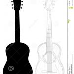150x150 Acoustic Guitar Pencil Drawing In Easy Drawings Of Coloring Pages