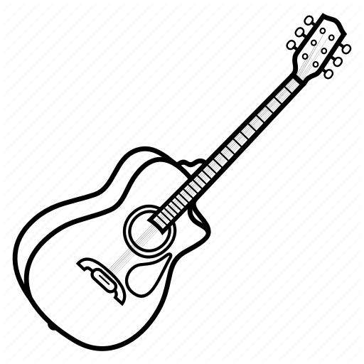 512x512 Drawing Guitar Folk Transparent Png Clipart Free Download