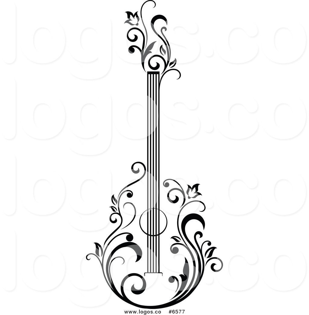 1024x1044 Acoustic Guitar Clipart Black And White Clipart Portal