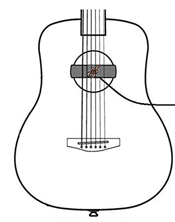 356x450 Acoustic Guitar Pickup, Gmf Sh Acoustic Guitar