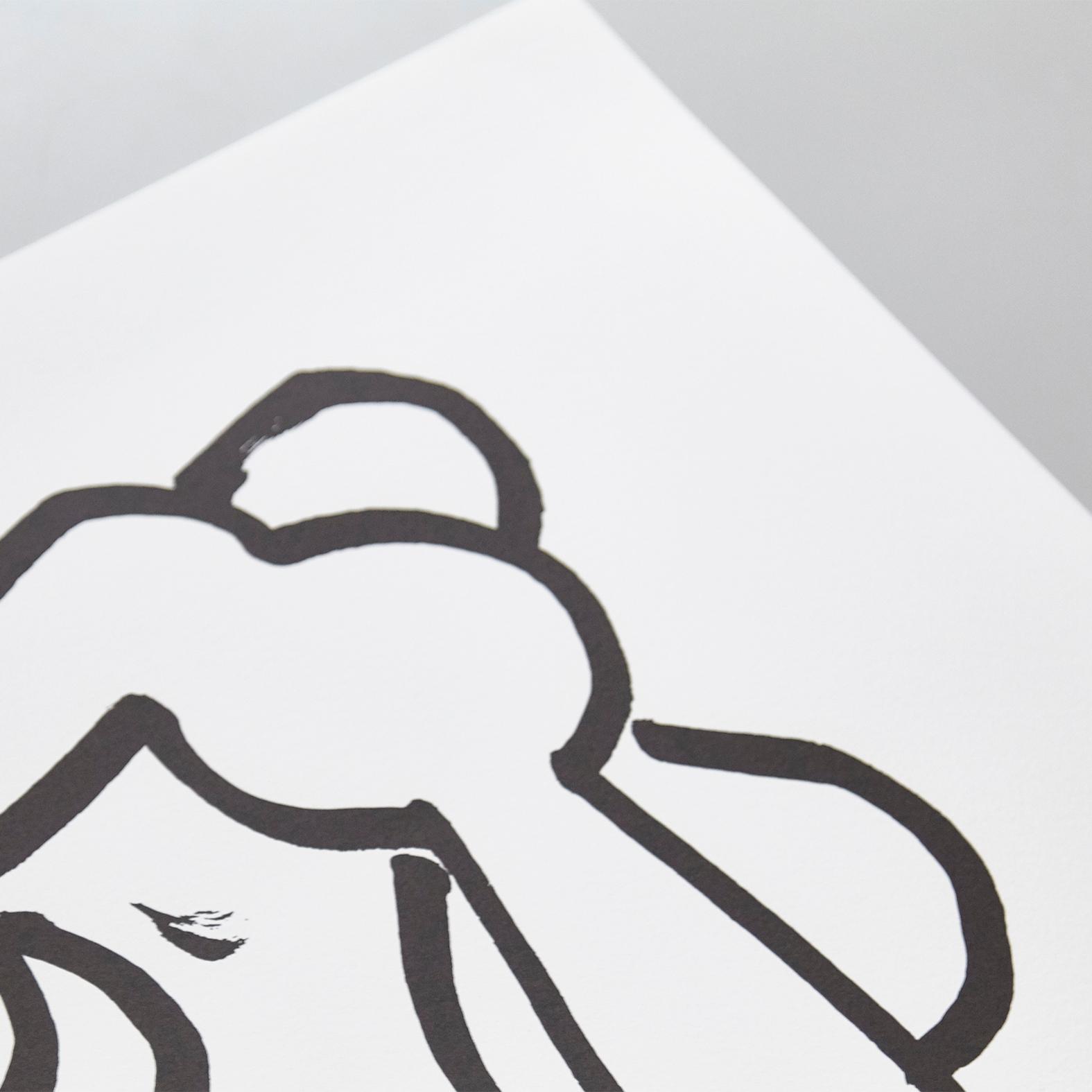 1575x1575 after henri matisse lithograph, black and white acrobat for sale