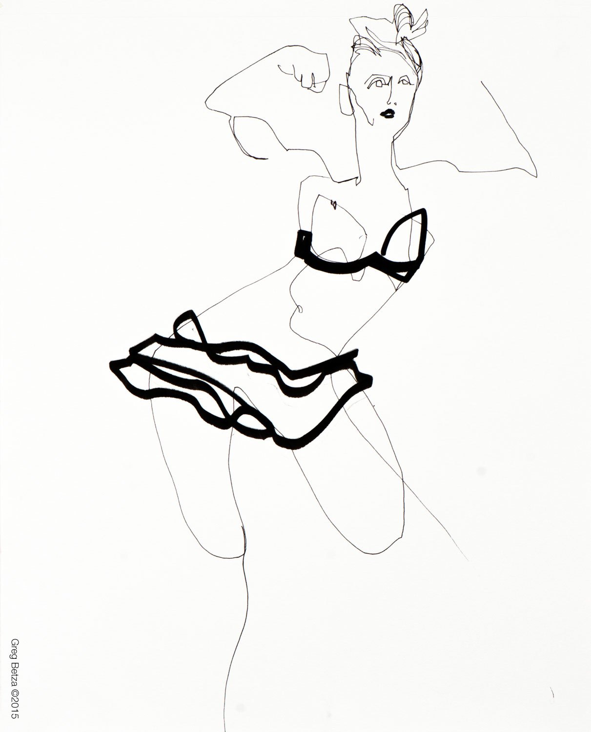 1211x1500 Circus Performance Greg Betza Illustration