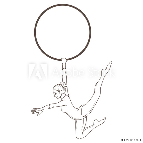 500x500 Circus Acrobat With A Ring