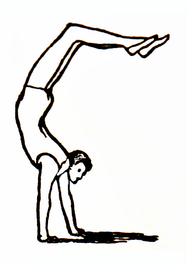 378x536 Handstand Man Vintage Graphic Lucky Palm Graphics