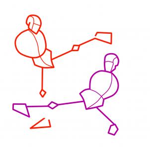 302x302 How To Draw Action Poses, Step