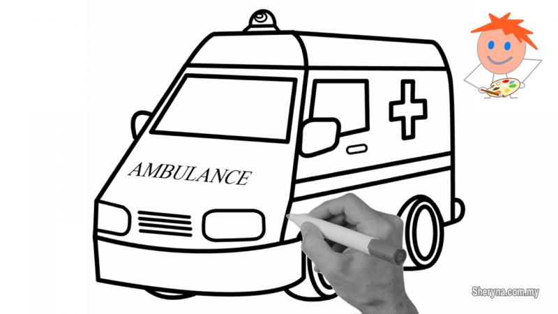 800x450 How To Draw An Ambulance Easy Step