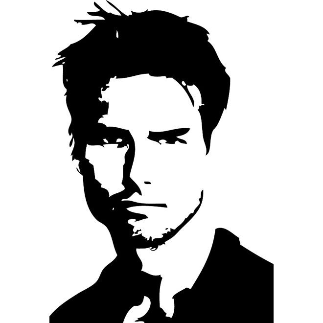 660x660 Actor Tom Cruise Vector Portrait Art Vector Portrait