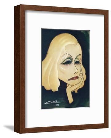 361x450 greta garbo swedish american film actress a caricature giclee