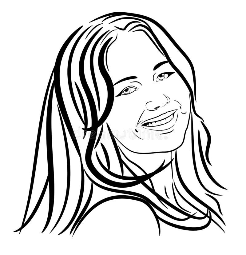 800x829 Illustration About A Line Art Vector Portrait Of Famous Hollywood