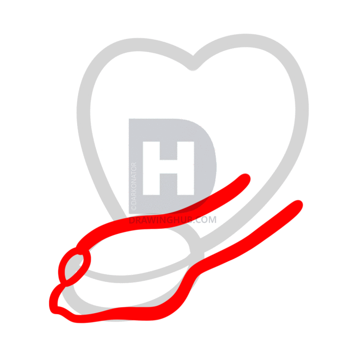 712x720 How To Draw A Snake Heart, Snake Love, Step