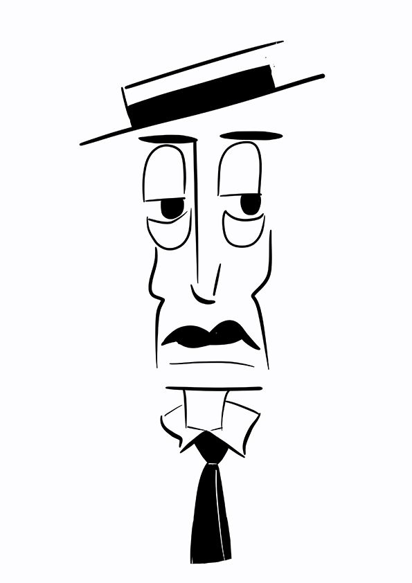595x842 buster keaton caricature a d in caricature