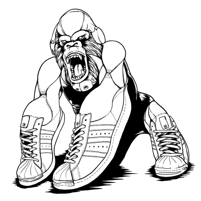 670x670 Adidas Superstar Drawing