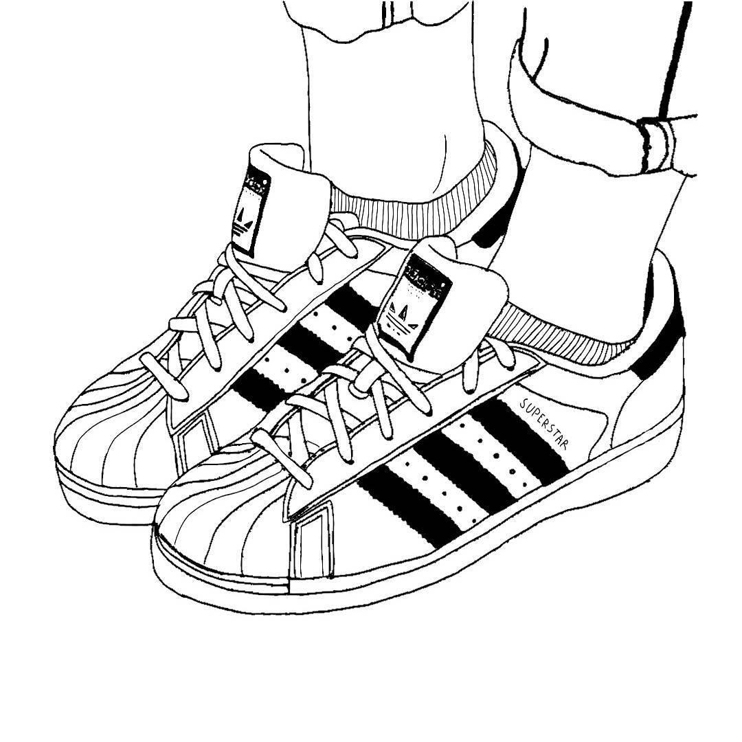 1080x1080 Outline Adidas And Shoes Image Sketches