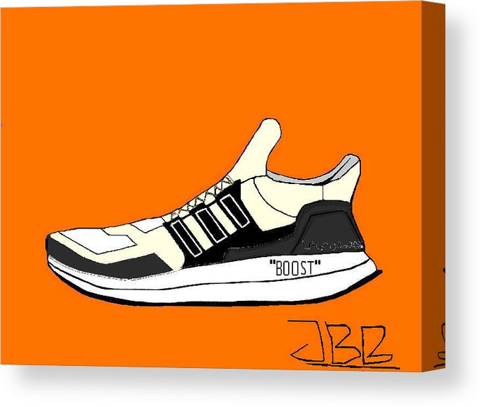 678x575 Adidas Ultra Boost X Off White Canvas Print Canvas Art