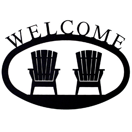 450x450 Adirondack Chairs Iron Welcome Sign From Modern Artisans