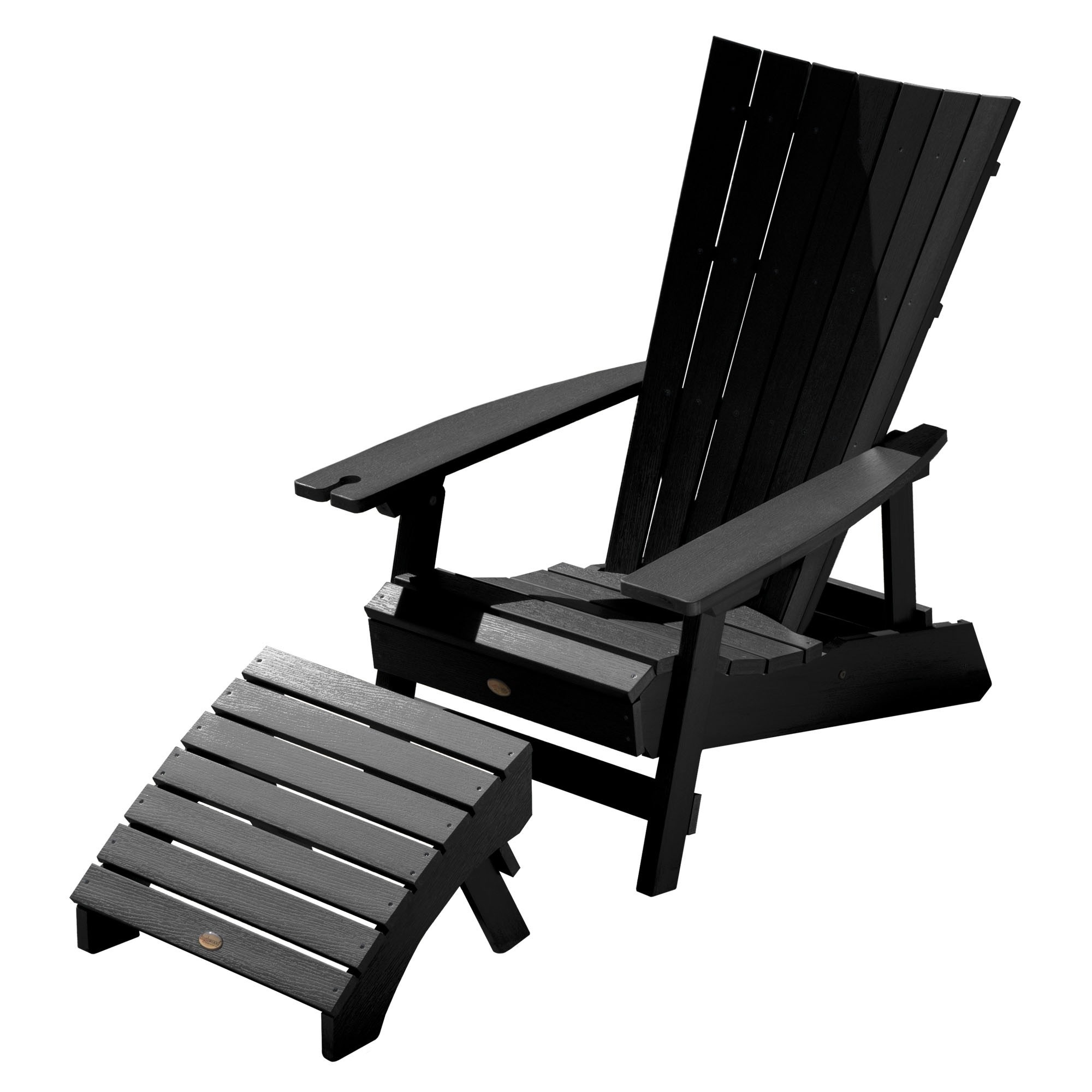 2000x2000 Modern Eco Friendly Adirondack Chair With Wine Glass Holder