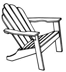 224x246 Drawing Adirondack Chair