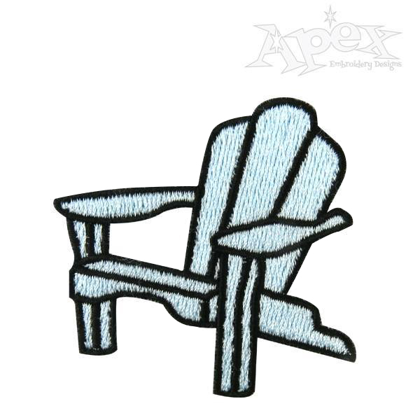600x600 Adirondack Chair Embroidery Design