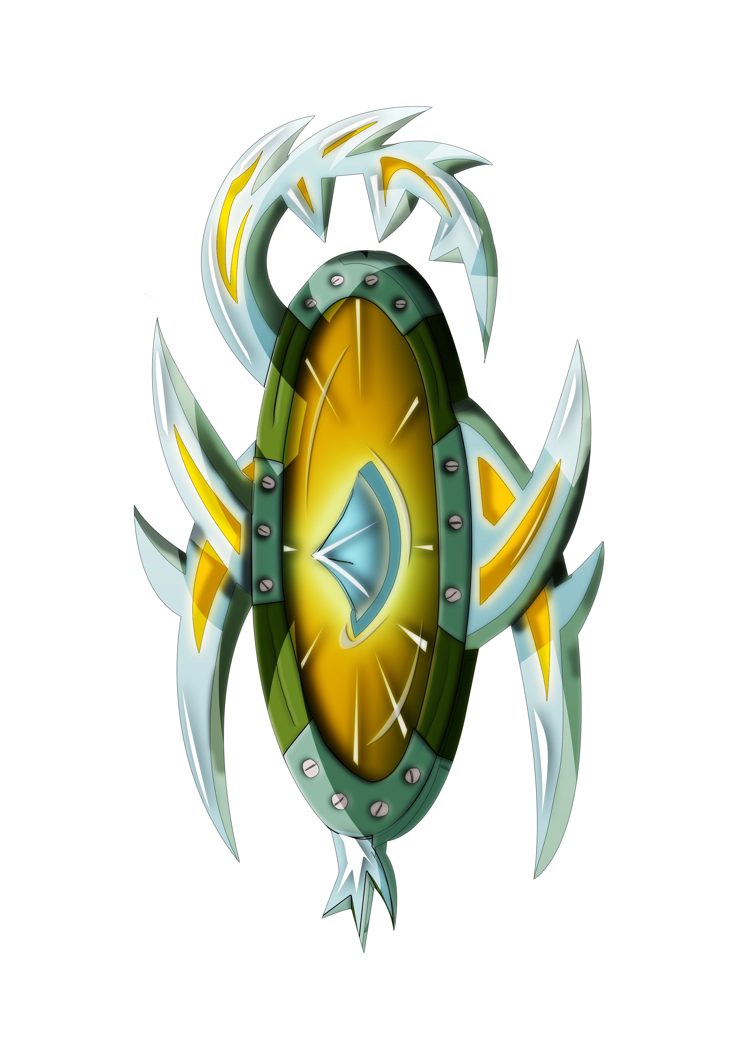 2480x3508 Yes! This Shield Could Be Used As A Weapon Drawn Using Wacom