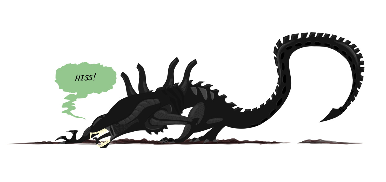 1300x614 Collection Of Free Xenomorph Drawing Adorable Download On Ui Ex