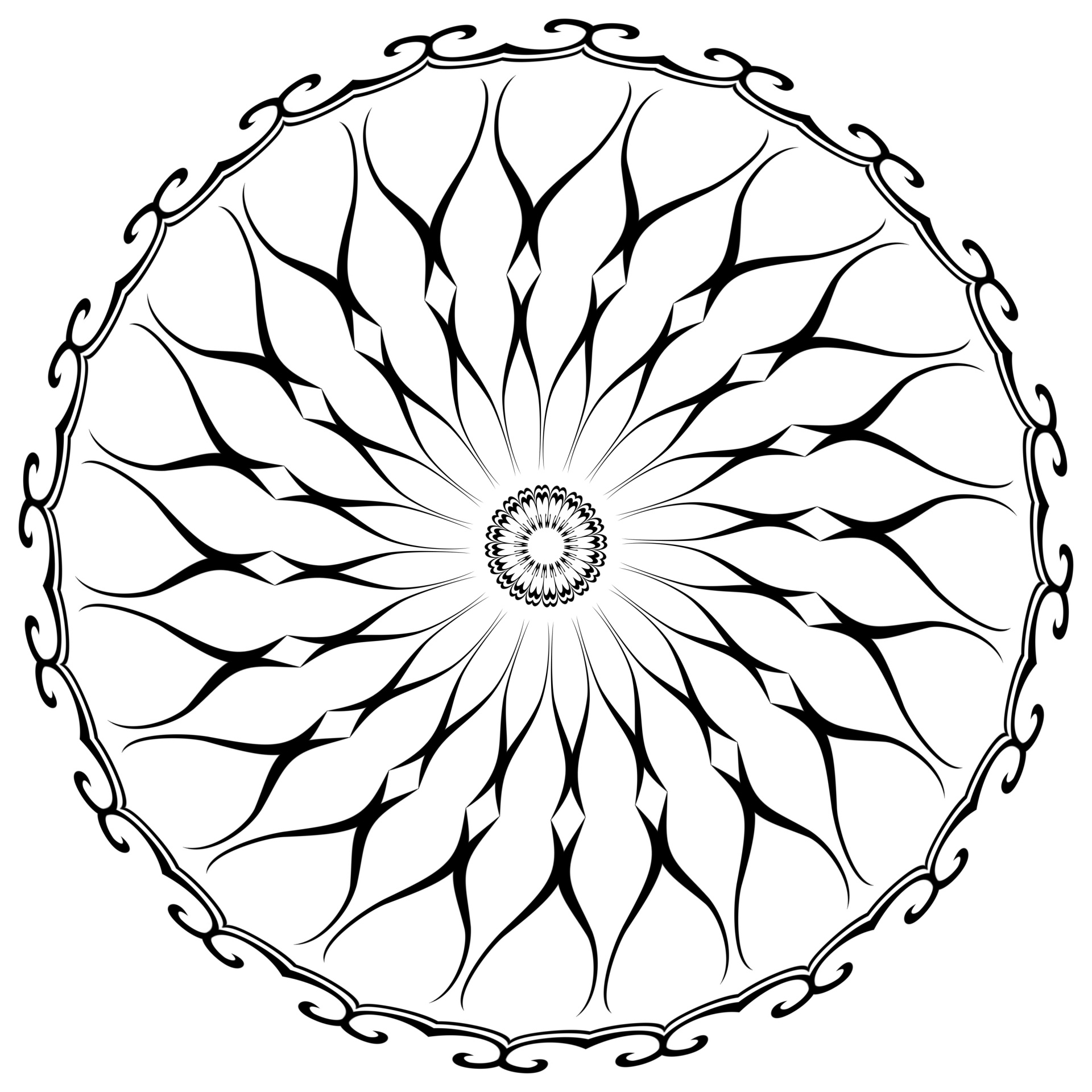 1920x1920 Mandala, Art Therapy, Adult, Coloring, Drawing