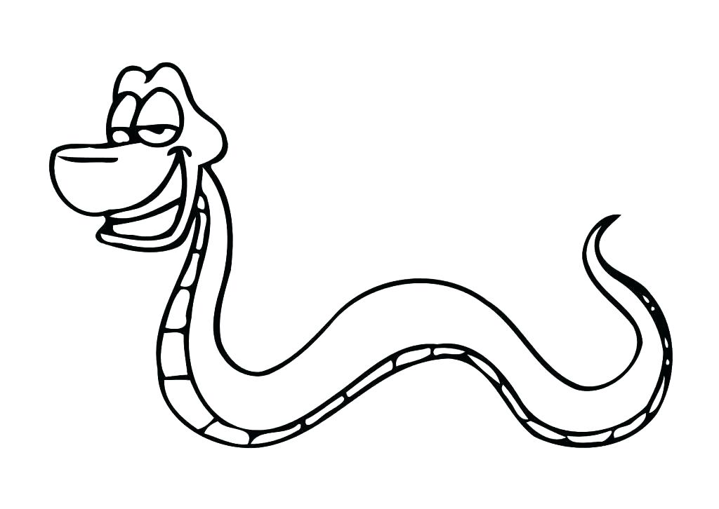1024x726 Snake Drawing For Kids At Free For Personal Use Coloring Pages