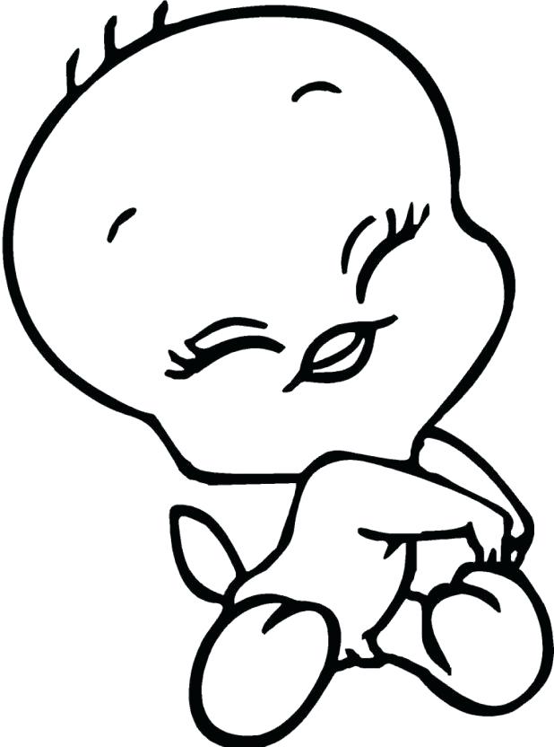 618x832 Drawing Tweety Bird