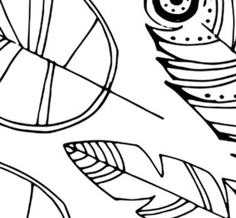 794x735 Printable Adult Coloring Pages Feather Leaf Drawing Print Etsy