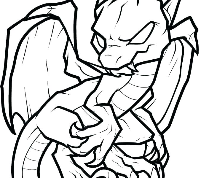 678x600 Dragon Coloring Pages For Adults