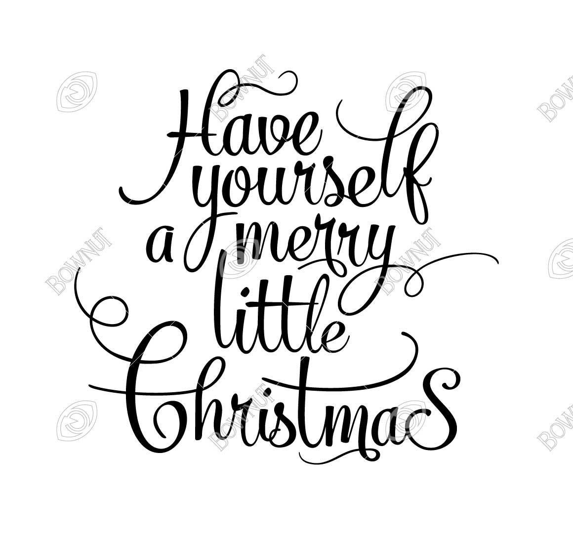 1160x1081 Have Yourself A Merry Little Christmas Stencil Design Etsy