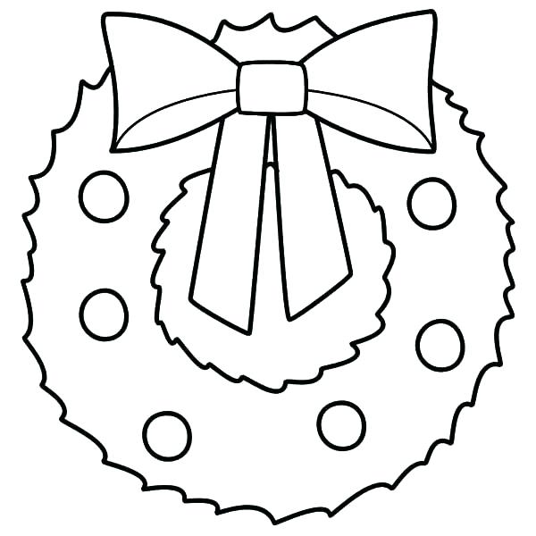 600x600 Wreath Coloring Pages